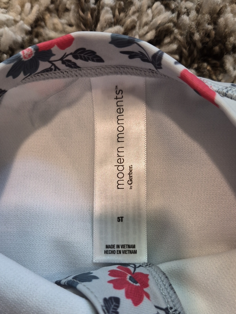 Modern Moments Long Sleeve One Piece Rashguard Swimsuit - Picture 5 of 5